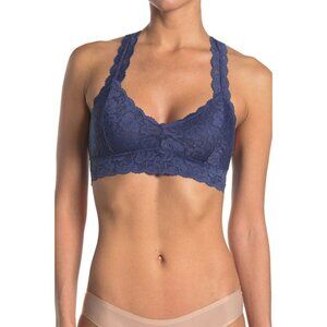 WISHLIST LACE NWT VINTAGE BLUE RACERBACK BRALETTE. SIZE M
